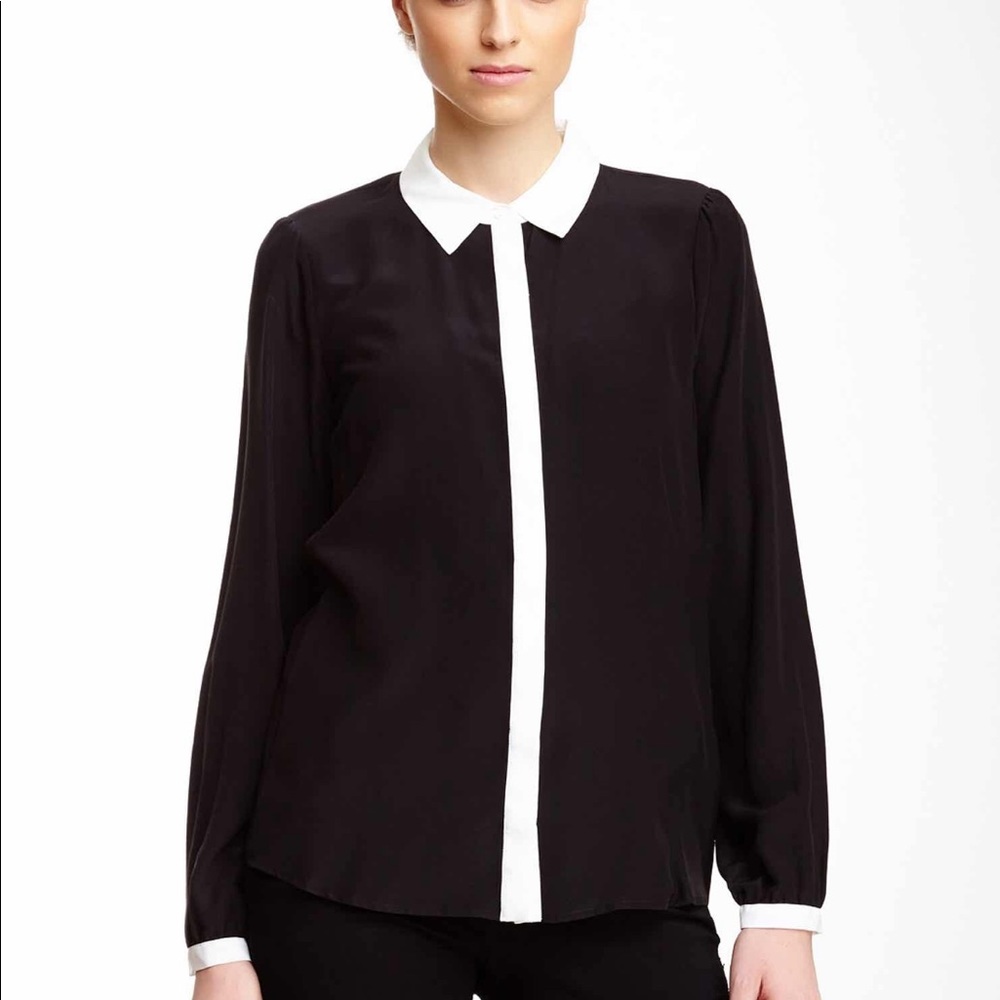 100% Silk Button Down Blouse